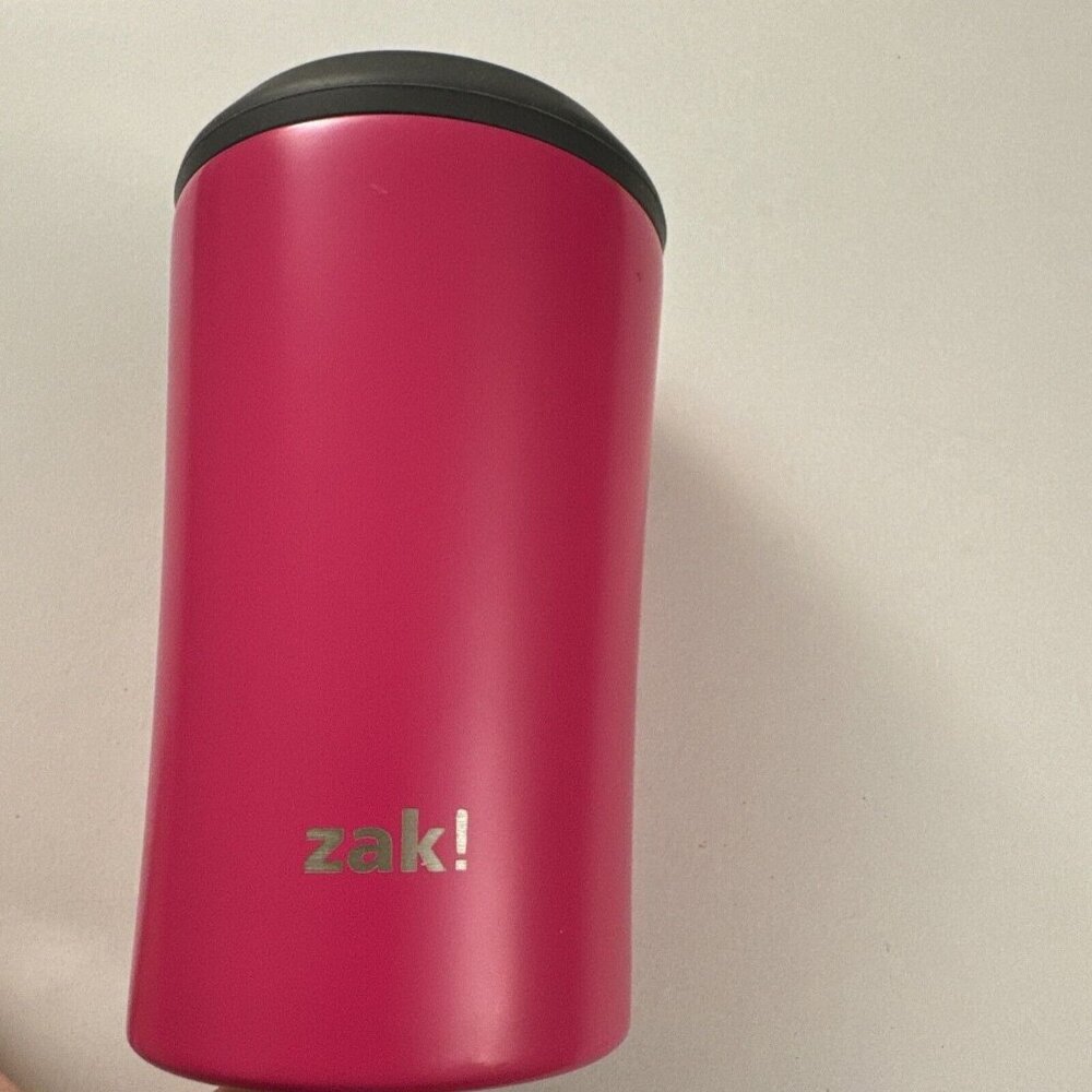 Zak! 4-In-1 Cooler Koozie Keeps Drinks Cold  13oz Can Pink OC24